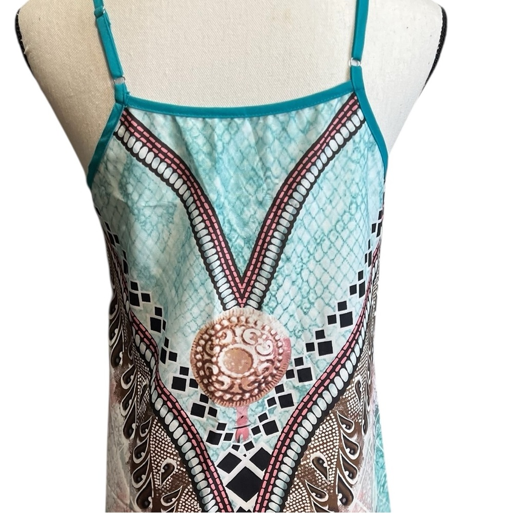 2pc New Teal Maxi Dress with Cardigan Sz M/L - Picture 10 of 13